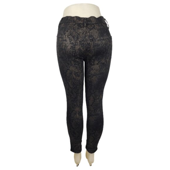Express women's animal print bronze and black pants size 6R - Picture 2 of 3